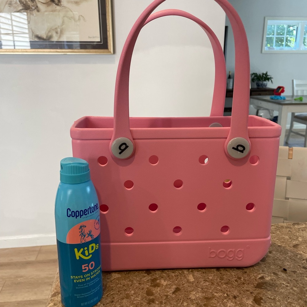 BOGG BAG Pink Tote with Perforated Design